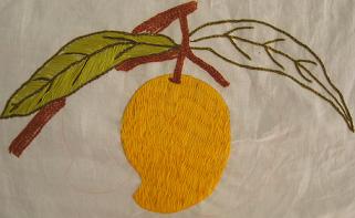 Mango Embroidery from Bonita of Curry Campaign