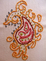 Mango Embroidery from Rathna of Asvadha