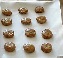Almond-Chestnut cookies all ready to go into oven