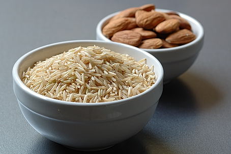Brown Basmati Rice and Almonds