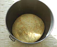  Chapati Dough made with wheat flour and avocado paste