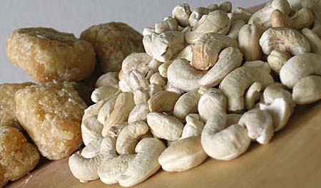 Cashews and Jaggery