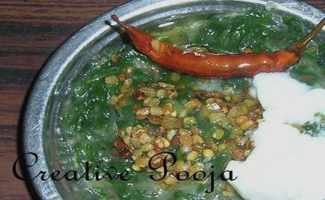 Keerai Side Dish ~ from Pooja of Creative Pooja
