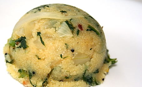 Spinach Upma ~ from Chandrika of AkshayaPatra