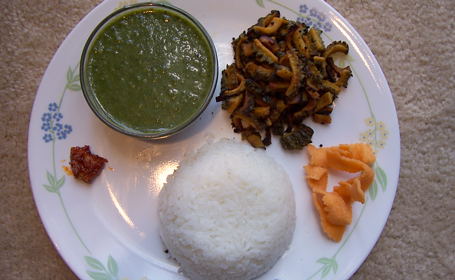 Palak Molaguthal for Green Lunch ~ from Deepa of Recipes N More