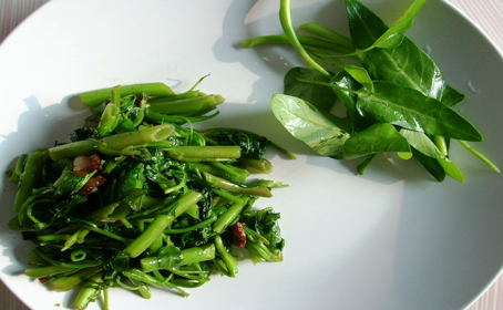 Water Spinach (Kong Xin Cai) ~ from Pepper of Frugal Cuisine