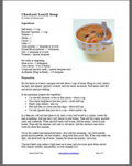 Chestnut Lentil Soup PDF