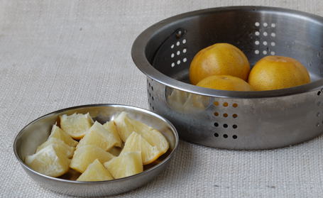 Steam-Cooked Mitha Nimboo/Sweet Lemons ~ Ready for Pickling 