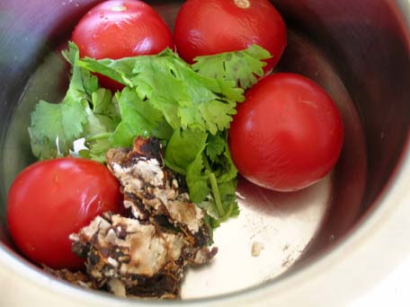 Ripe Tomatoes, Cilantro and Tamarind